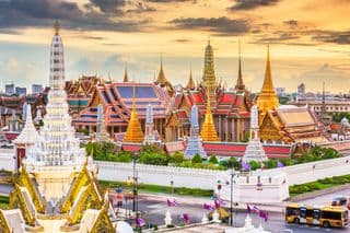 Grand Palace of Bangkok at Sunset