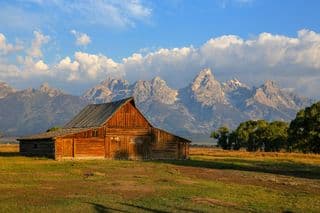 Mormon Row Barn and the Grand Tetons