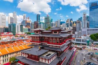 Traditional Elegance Amidst Urban Grandeur: Buddha Tooth Relic Temple in Singapore
