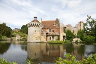 Scotney Castle Ruins Amidst the Moat