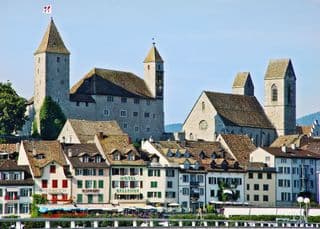 Medieval Townscape in Rapperswil, Switzerland