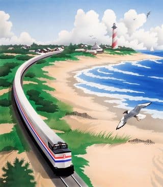Coastal Train Journey