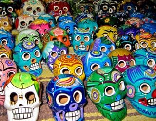 Vibrant Mexican Sugar Skull Collection