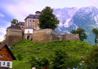 Trautenfels Castle amidst Alpine Splendor