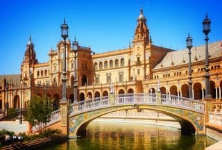 The Bridge of Plaza de España in Seville