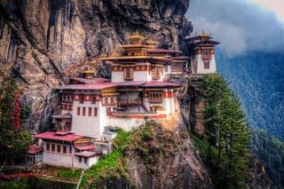 Perched atop the Cliffside: Tiger's Nest Monastery in Bhutan