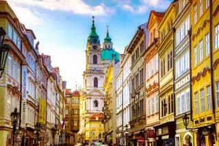 Baroque Elegance in Prague's Streetscape