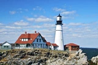 Portland Head Lighthouse by the Sea