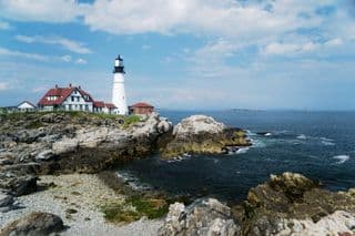 Portland Head Lighthouse by the Sea