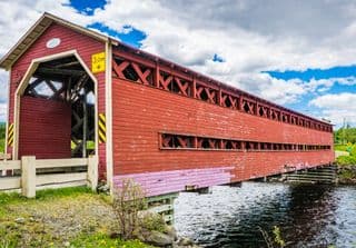 Heppell Covered Bridge in Springtime