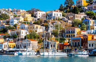 Symi Island's Vibrant Harbour