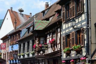 Half-Timbered Houses in Ribeauville, Alsace