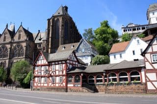 Historic Half-Timbered Buildings in Marburg