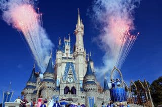 Fireworks Spectacular at the Magic Kingdom Castle
