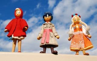 Vintage Wooden Doll Collection