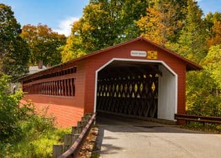 Henry Covered Bridge in Autumn