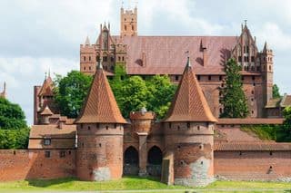 Medieval Fortress of Malbork Castle in Poland