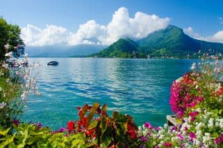 Lake Annecy Floral Beauty
