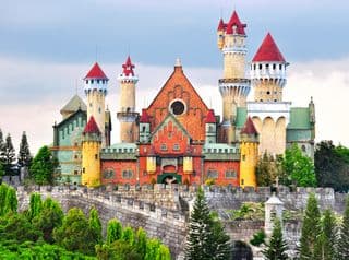 Enchanted Fantasy Castle atop the Hills