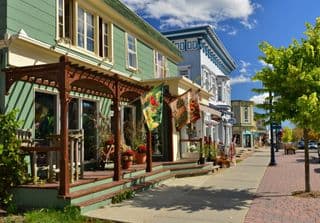 Colorful Storefront in Sainte-Agathe, Quebec