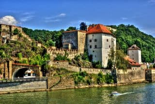Medieval Fortress by the Danube River