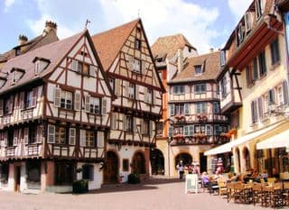 Half-timbered Houses in Colmar, France