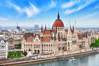 Hungarian Parliament Building in Budapest