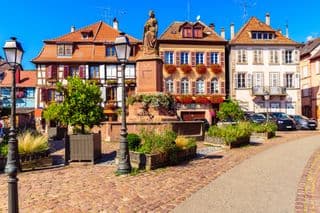 Statue in the Heart of Ribeauvillé