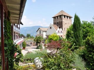Medieval Tower amidst Italian Gardens
