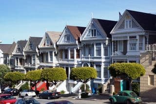 Painted Ladies Victorian Row in San Francisco