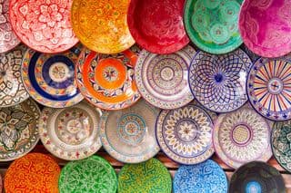 Vibrant Moroccan Hand-Painted Ceramics