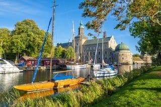 Vadstena Castle by the Waterway