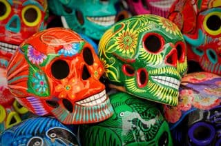 Vibrant Sugar Skulls of Dia de los Muertos