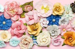 Assorted Handcrafted Paper Flower Arrangement