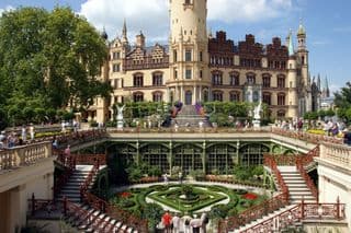 Schwerin Castle Courtyard and Gardens