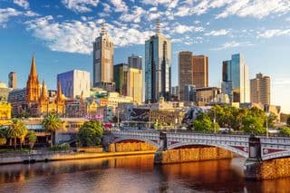 Melbourne's Urban Tapestry at Dusk