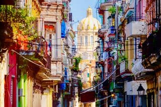 Havana's Vibrant Alleyway Leading to the Presidential Palace