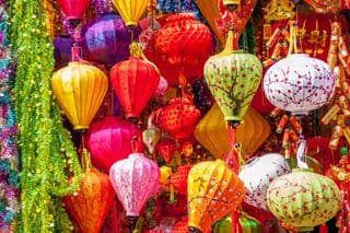 Colorful Vietnamese Traditional Lanterns