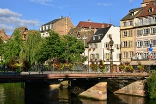 A Bridge Over the Ill River in Strasbourg