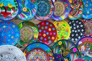 Vibrant Mexican Hand-Painted Ceramics