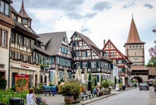 Half-Timbered Houses in Gengenbach, Black Forest, Germany