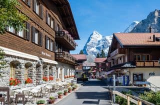 Mürren Village in the Swiss Alps