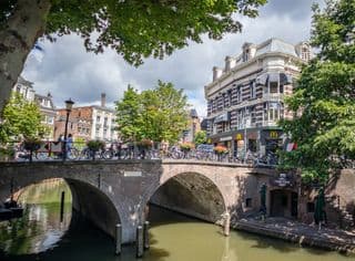 Bridge Over the Oudegracht in Utrecht