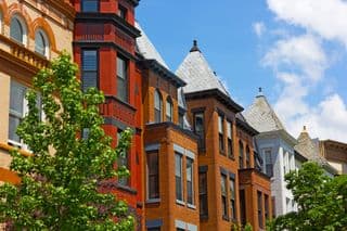 Colorful Dupont Circle Row Houses