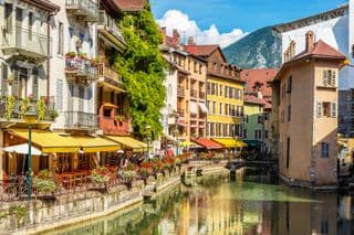 Annecy's Canal-side Cafés in Summer