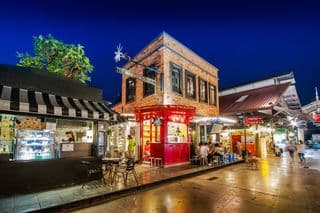 Evening at The Harbour Market in Bangkok