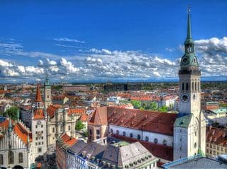 Munich's Marienplatz from Above