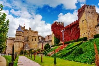 Medieval Castle in Autumn Glory