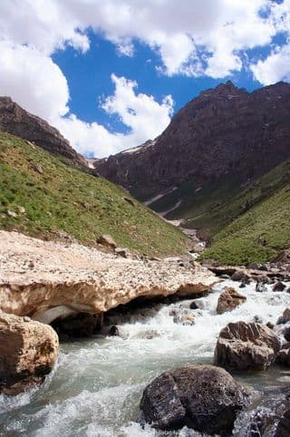 Mountain Stream Cascade in Kurdistan