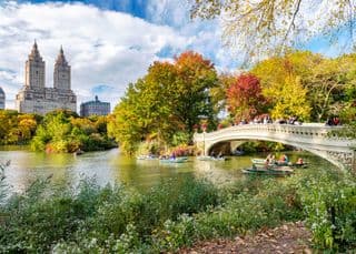 Autumn at Bow Bridge in Central Park